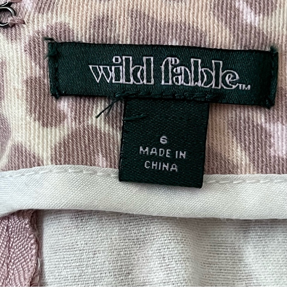 Wild Fable Mauve Pink Leopard Print Mini Skirt - Picture 2 of 6